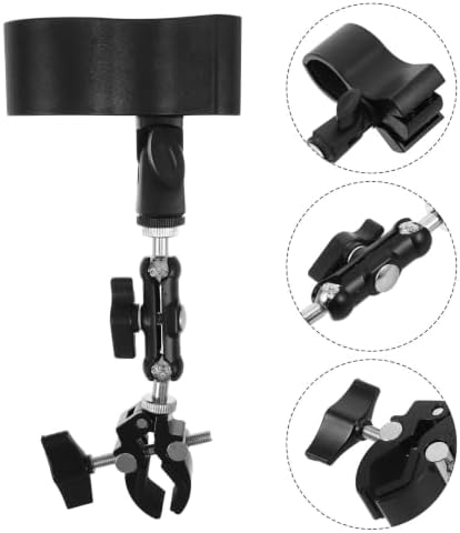 Healvian Stroller and Versatile Thick Spring Compatibility Clamp Pad Fan Holder Clip with Wide Elastic Silicone Handheld Fans Secure Fixing for Strollers for Travel and Bike Use — view 8