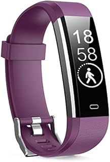 Stiive Fitness Tracker with Heart Rate Monitor, Waterproof Activity and Step Tracker for Women and Men, Pedometer Watch with Sleep Monitor & Calorie Counter, Call & Message Alert - Purple