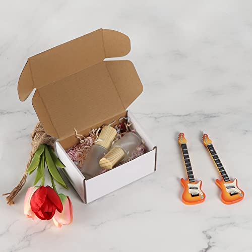 Horlimer 6X4X3 Inches Shipping Boxes Set Of 50, White Corrugated Cardboard Box Literature Mailer #TOP4