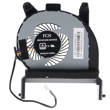 ESHMEET Lighting Hub New CPU Cooling Fan for HP ProDesk Mini 600 G3 400 G3, P/N: BUC0712HB-00 914266-001 4 Pin
