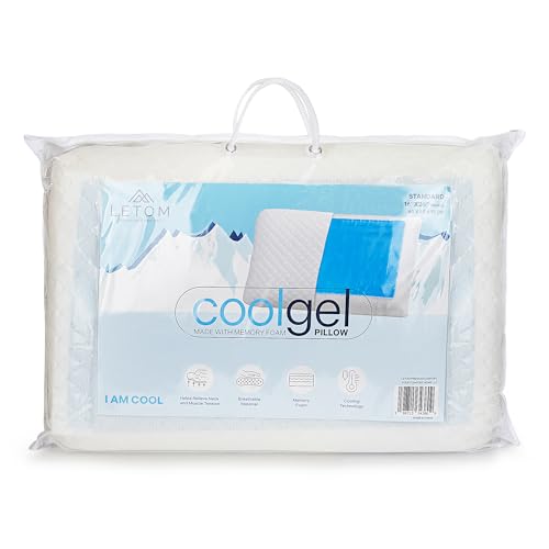 Almohada de Espuma Memory Foam 40.6x61 cm con Gel Frío