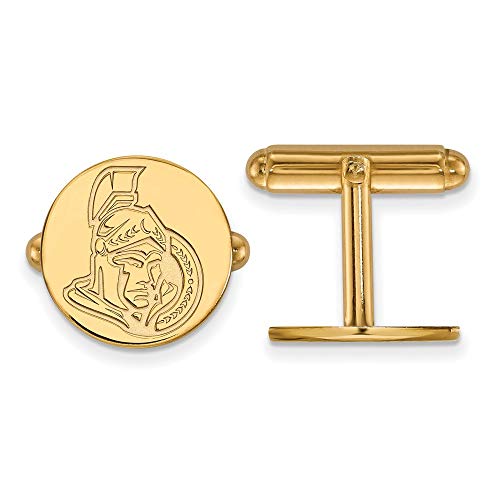 Ottawa Senators Cufflinks (Gold Plated)