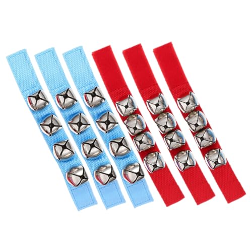 GALPADA 6 pcs Wrist Bells Musical Instrument Hand Shaking Bells for Early Education Safe and Engaging Music