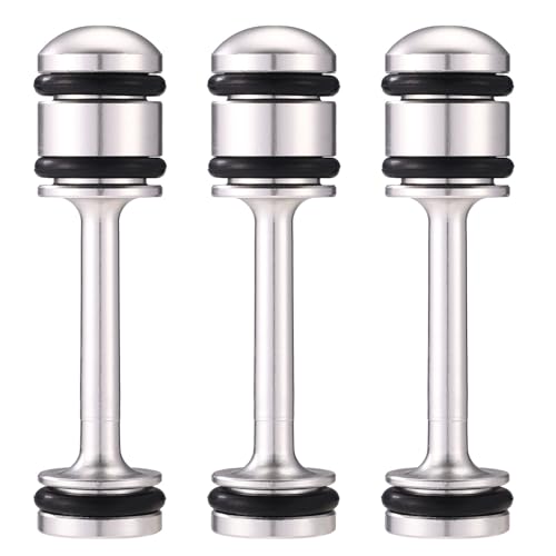 3pcs Oil Galley Plugs Compatible with LS Barbell 6.4x1.6cm/2.52x0.63in Aluminum Engine Oil Galley Diverter Replacement Accessories Tool with Rubber O-Rings for Kit