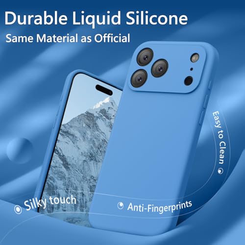 Image of FireNova Magnetic for iPhone 17 Pro Case, Compatible with MagSafe, [Integrated Silicone Camera Control Button] [Camera Protection] Anti-Scratch Microfiber Lining Phone Case, 6.3 inch, Blue
