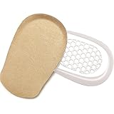 PrettSole Gel Heel Lifts, 1/2 Inch Height Increase Insoles for Leg Length Discrepancy - Small Shoe Lifts for Women, Shoe Inserts Comfort Half Foot Pads for Heel Pain - 1 Pair