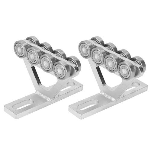 8 Wheels Trolley Assembly,8 Wheels Pulley Assembly,8 Wheel Trolley Assembly Rollers,for Family Activity Doors, Wardrobes, Large Iron Doors