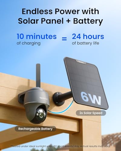 Image of REOLINK 4K Solar Security Cameras Wireless Outdoor, 4G LTE Cellular Camera
