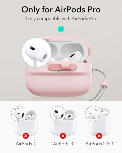 Image of ESR for AirPods Pro 2 Case (2023 /2022 /2019), Compatible with MagSafe, Pink