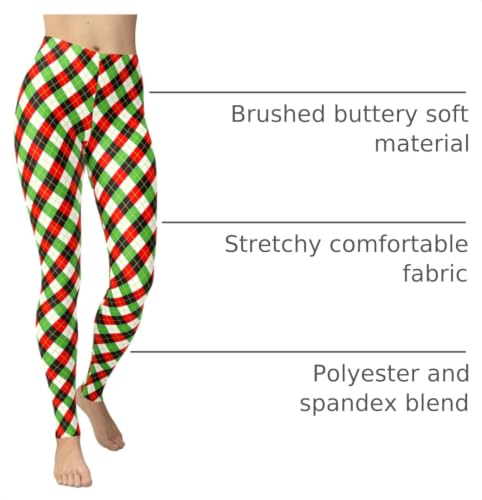 Image of sissycos Women's 80s Leggings Neon Artistic Splash Printed Buttery Soft Stretchy Pants