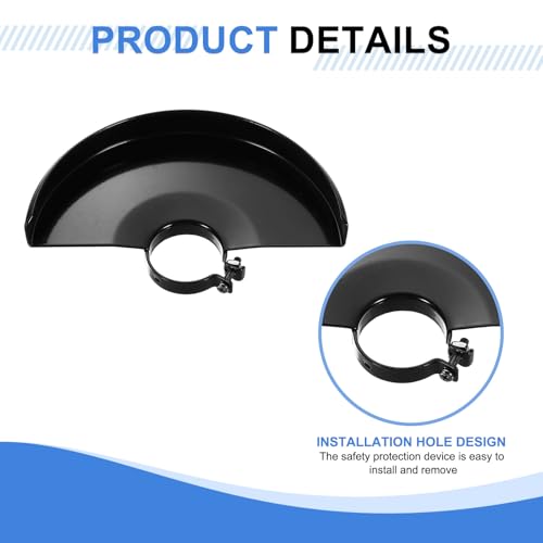 Protector de amoladora angular de metal de 190 mm de diámetro set de 2 piezas repuestos uxcell 6