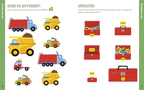 Image of Construction Site Preschool Activity Book: Fun Learning with Trucks, Tools, and Mighty Machines