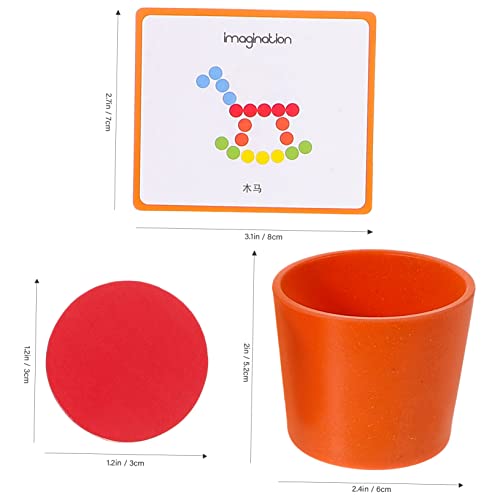 Toddmomy 5 Conjuntos Brinquedos De Reconhecimento De Cores Triagem De Cores Montessori Copos De Clas