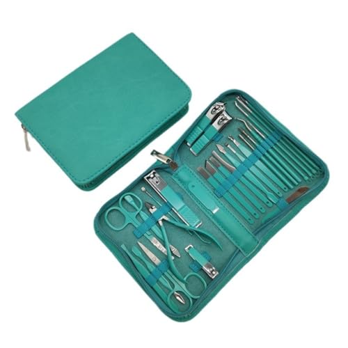 Coupe-ongles manucure avec ensemble vert de réparation pour soin des ongles - 2