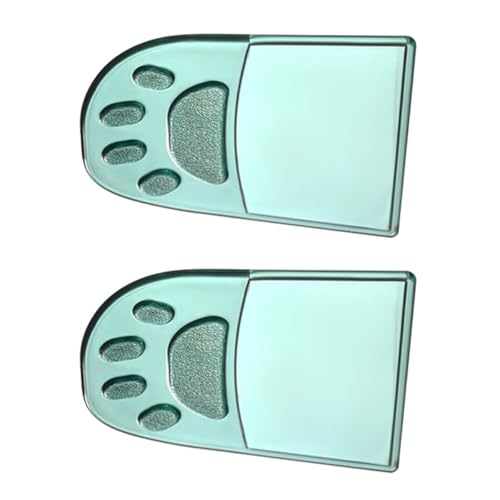 POPETPOP Elevador de Asiento de Inodoro 2 Piezas, Accesorio de Baño Anti-toque en Plástico Resistente, Color Ártico Verde Transparente, Suministros para Tapa de Wc para Uso Doméstico