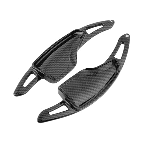 Compatible With Chevrolet For Corvette C7 2014 2015 2016 2017 2018 2019 対応 1ペア 車用ステアリングホイール シフター パドル インテリアアクセサリー(Black)