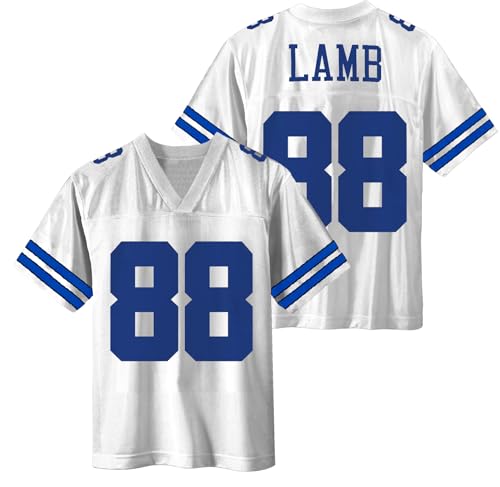 CeeDee Lamb Dallas Cowboys #88 White Kids Youth 8-20 Away Player Jersey (14-16)
