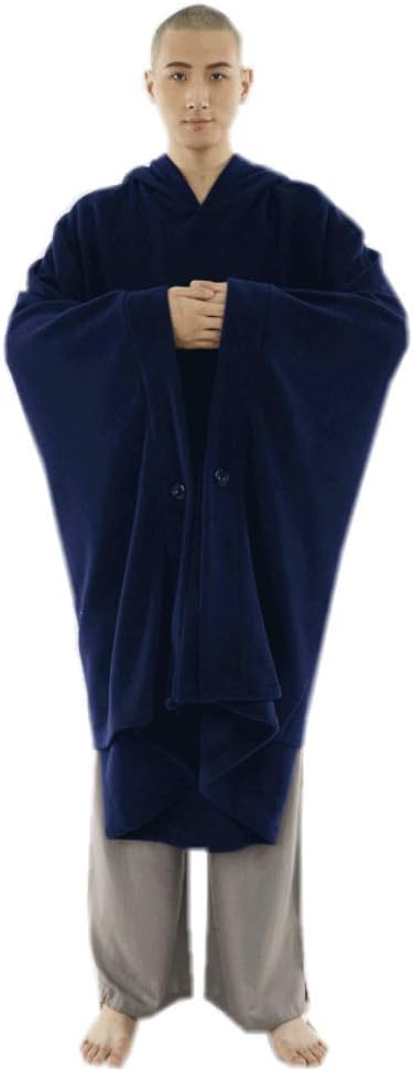 Meditation Buddhist Hooded Cloak Coat Women Men Outfit Oversize Coat