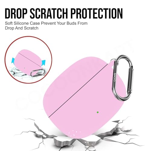 Image of Soft Silicone Case Cover for OnePlus Nord Buds 4 Pro (Pink)