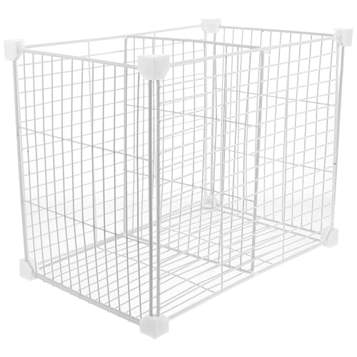 GALPADA Organisateur CongéLateur Coffre avec SéParateur MéTallique Et Panier De Rangement 37X30X24 Cm pour Cuisine Multifonction Et Stockage Aliments