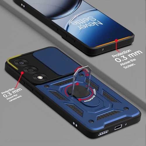 Image of AIBEX Back Cover for OnePlus Nord 5 5G | D10 Tough Armor Case | Sliding Camera Shield | 360 Protection | Kickstand Ring Holder | Military-Grade