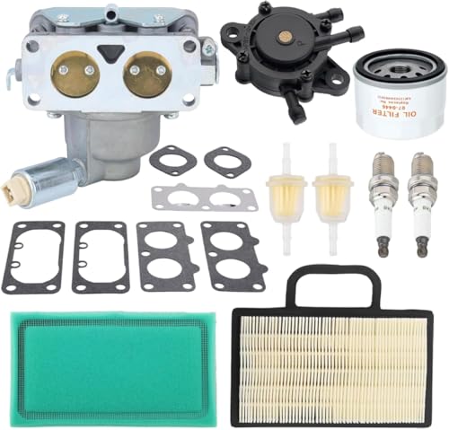 Hipa 791230 Carburetor for Brigg and Straton 799230 699709 499804 20-25 HP V-Twin Engine for John D MIA10632 L118 L120 La130 La135 Replace 405777 406777 407777 with Air Filter