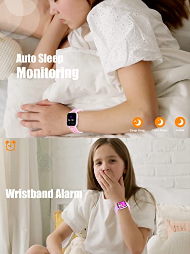 Mgaolo Kids Smart Watch For Boys Girls,Games Fitness Tracker With Hr Sleep Monitor,Sport Activity Tracker With Pedometer For Fitbit Steps Calories Counter,Diy Watch Face Touchscreen (Purple) #TOP4