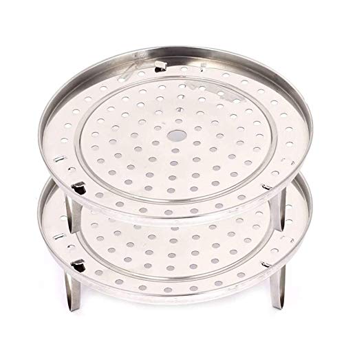 Stainless Steel Steamer Rack 2pcs - Insert Stock Pot Thick Steaming Tray Stand Cookware Tool 118inch30cm