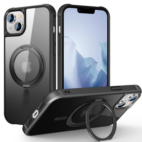 Image of Compatible with iPhone 15 Plus Case with Stand 6.7 inch,Black