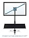 Mount-It! MI-7921 Sit-Stand Desk Mount Workstation, Height Adjustable Standing Desk, Ergonomic, Monitor, Laptop, and Keyboard Mount, 22, 23, 24, 27 Inch Monitors, Gas Spring Arm, C Clamp Base, Black