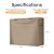 VIVOHOME 4ft Firewood Log Rack Cover, Heavy Duty 600D Oxford, Double Layer Outdoor Weather Resistant, Brown 4ft Heavy Duty Indoor Outdoor Firewood Storage Log Rack and Cover Combo Set