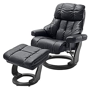 Robas Lund Calgary XXL Echtleder Relaxsessel Set