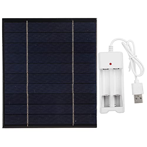 Topyond 5V 2.5W Portable Solar Panel Charger with USB Port - Solar Cell for Phone Battery