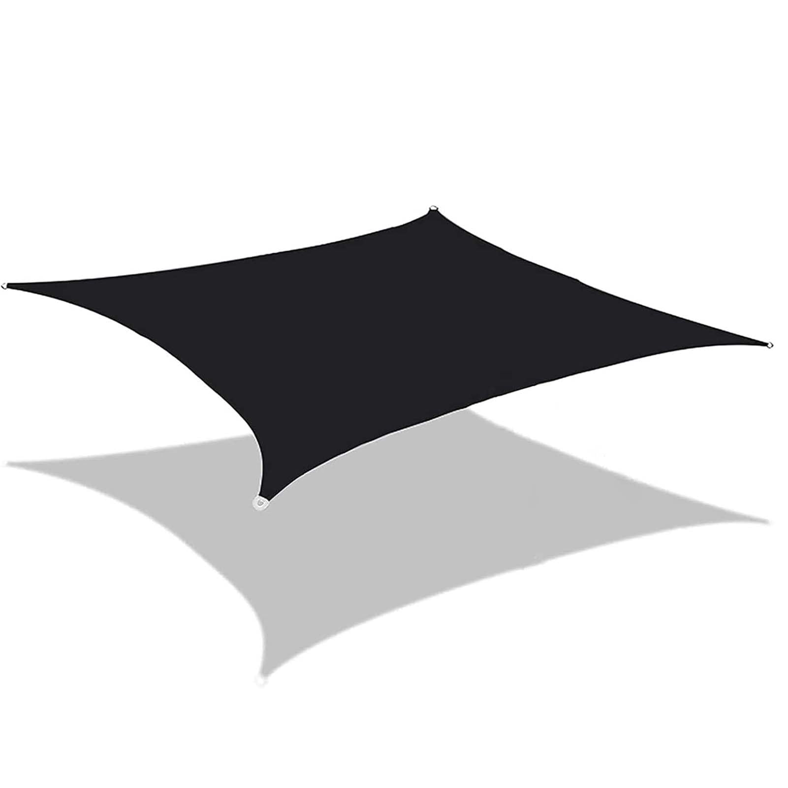 GJZQDKX Breathable HDPE Rectangular Shade Sail with 95% UV Protection - Weatherproof, Waterproof, Dust & Wind Resistant for Patio, Balcony, Garden & Outdoor Use