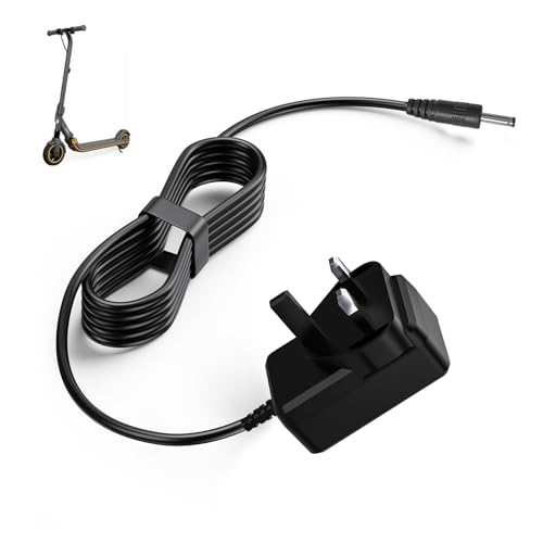 Charger Adapter Compatible with Ninebot Segway eKickScooter Zing E8 E10 E12 Kids Electric Kick Sooter Battery Power Supply Replacement
