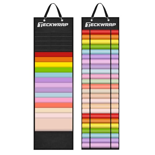 TECKWRAP Vinyl Roll Holder, Vinyl Roll Storage Organizer...