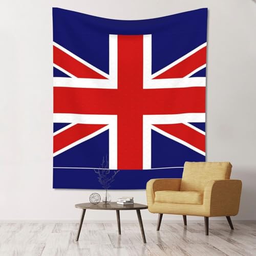 Tapisserie murale drapeau anglais, tenture de chambre ultra douce et légère SHuWeiD
