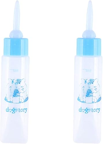 Yardwe Alimentador de ardillas, 2 unidades, botella de enfermería para hámster, pequeño, cachorro, ardilla, gatitos, alimentador de leche para