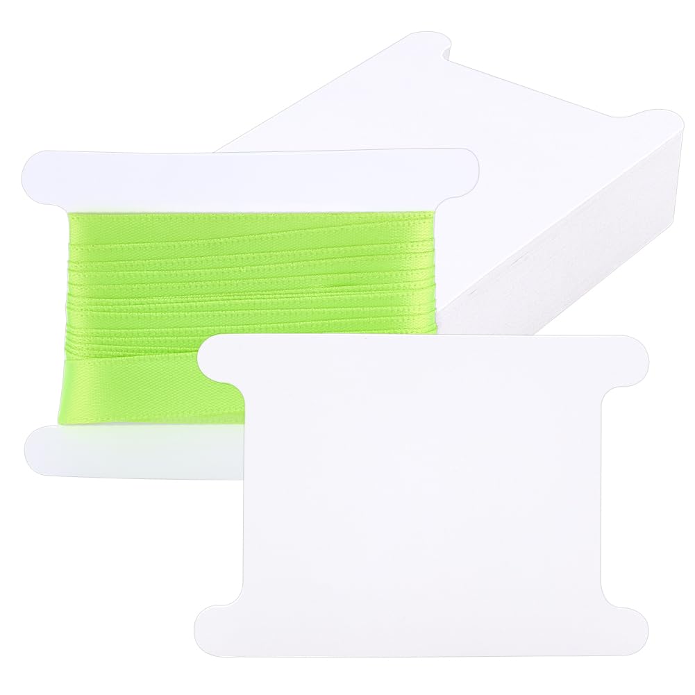 Organiza tus hilos sin enredos con las bobinas de papel blanco PH PandaHall para punto de cruz