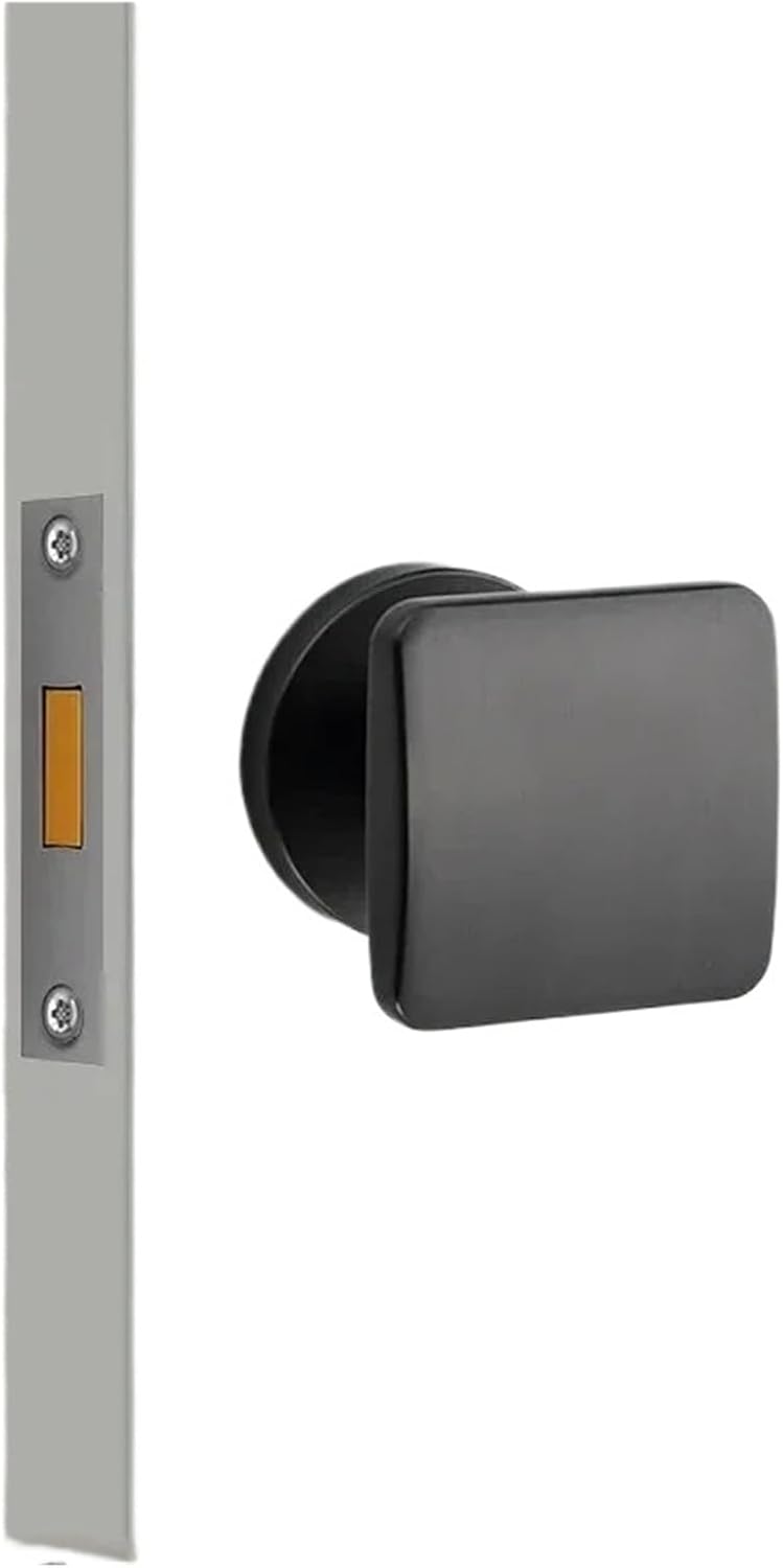 Zinc Alloy Invisible Door Lock Single Sided keyless Lock(Dark Grey)