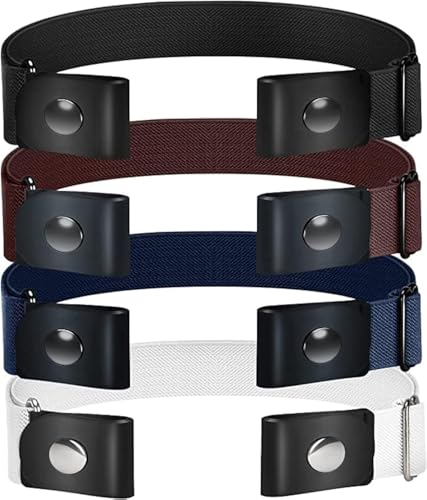 Image of TOURZOO Belts for Women /Men Buckle Free Elastic Belt Invisible No Buckle Stretch Waist Belt For Jean Pants,Dresses,No Bulge