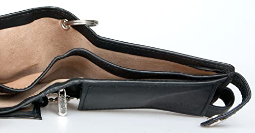 FLW Men's RFID Biker's Pocket Sized Strong Genuine Leather Wallet with 18 Inch Long Chain4