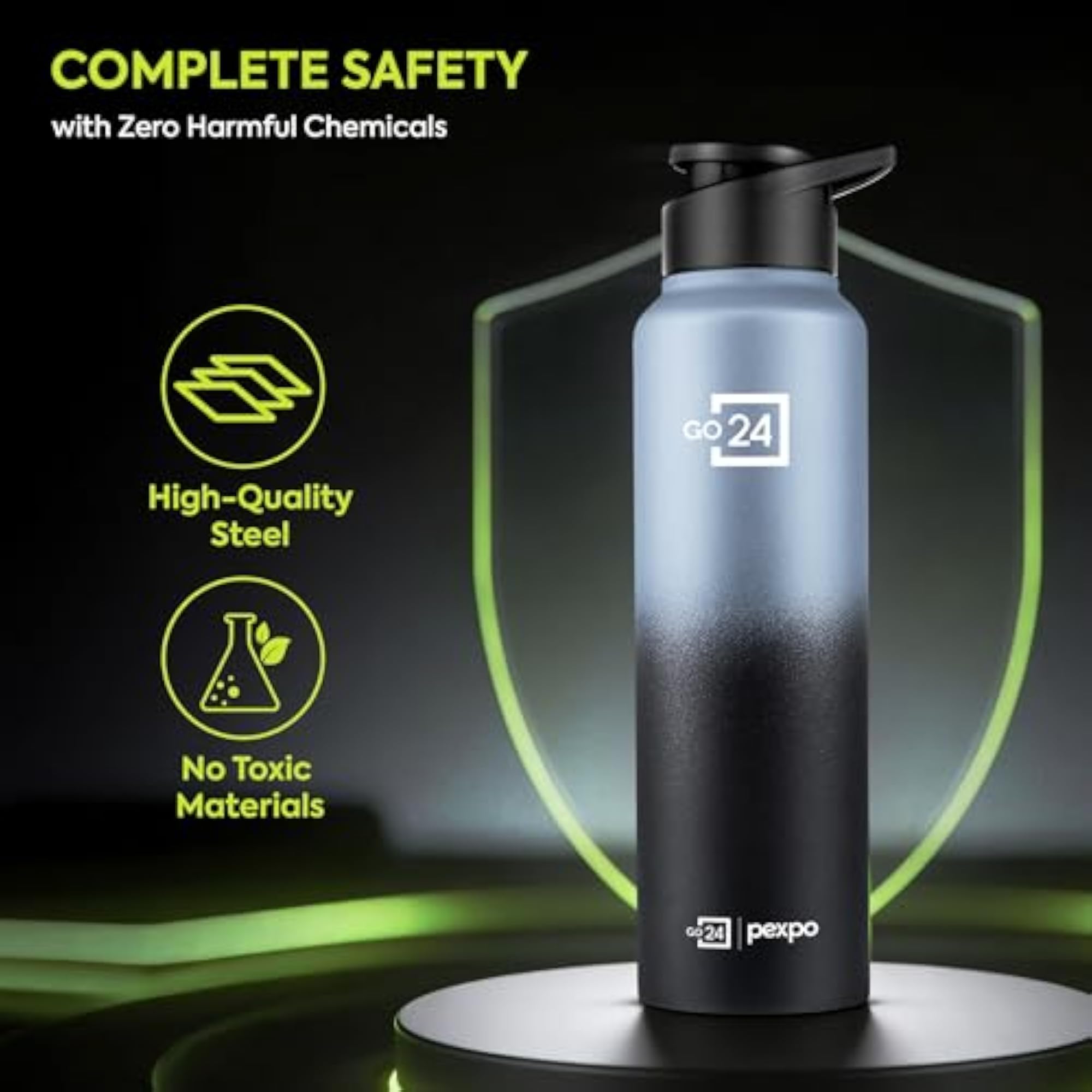 Stainless Steel Water Bottle, 1 Litre