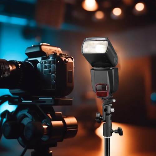Soporte de flash giratorio tipo E Uonlytech para zapata de camara DSLR y estudio de fotografia 5