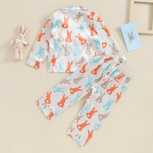 Pajamas For Toddler Girls Kid Baby Silk Pjs Strawberry Long Sleeve Tops Long Pants 2 Pieces Nightgowns Sleepwear4