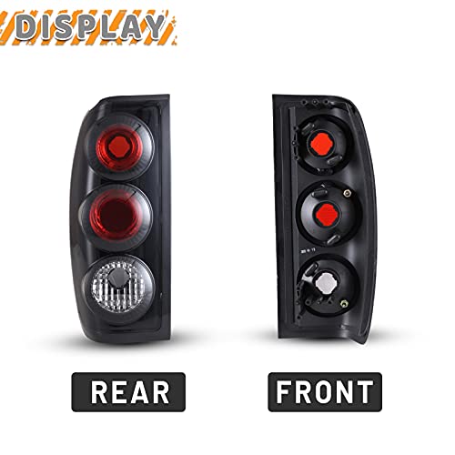 Autowiki Tail Lights For 1998 1999 2000 2001 2002 2003 2004 Nissan Frontier Taillights Assemblies Driver Passenger Replacement Rear Lamps #TOP6