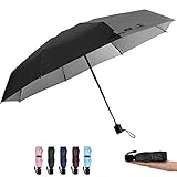 G4Free Mini Compact Travel Umbrella UV Protection Sun & Rain Umbrella for Women Kids,Small Folding Umbrellas Lightweight Portable Collapsible(Black 2)
