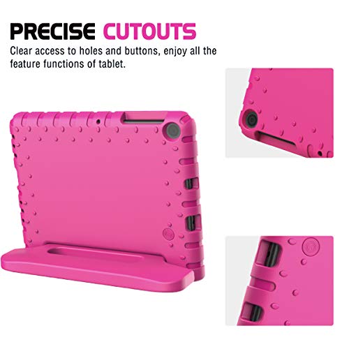Avawo For Onn 8” Pro Kids Case 2020 (100003561), Light Weight Shock Proof Convertible Handle Stand Kids Friendly Case For Onn 8Inch Pro Android Tablet (Just Fit Onn 8 Pro 2020), Pink #TOP4