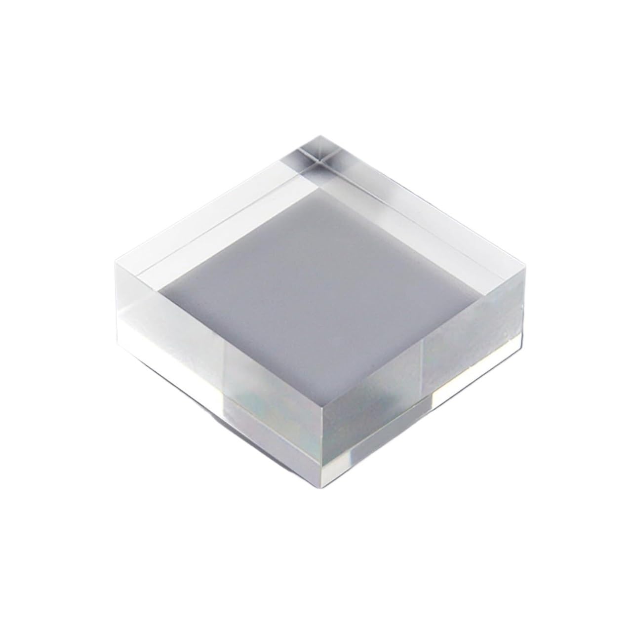 LQZAXSRDR Clear Acrylic Display Block, Acrylic Display Block Clear Solid Polished 2 Pcs Cube Stands 0.5-3cm(2cm)