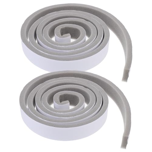 Operitacx 2Rollos Tira de Adhesiva Puerta y Ventana Espuma Aislante de Viento Grosor de Base